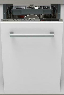 Sharp Εντοιχιζόμενο πλυντήριο πιάτων,QW-NS1GI47EX, 10 σετ,45 W, mm,Sharp